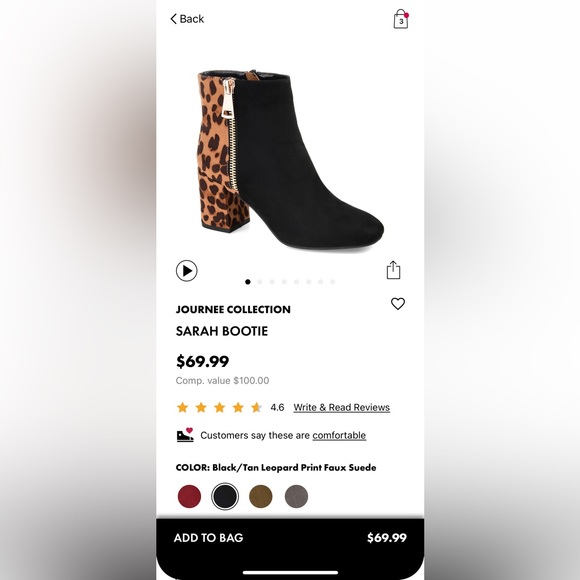 Women’s 9 Leopard Print Boots - Picture 5 of 6